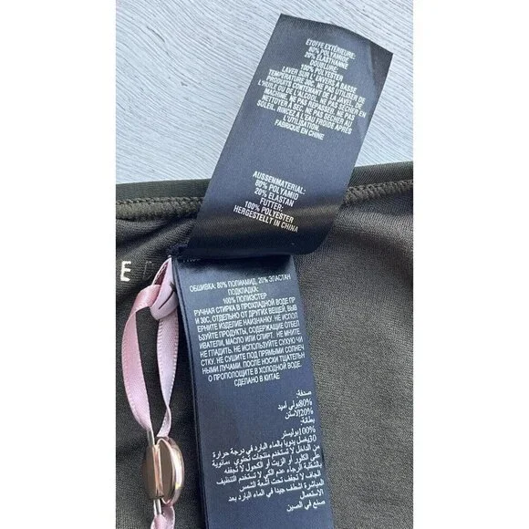 Ted Baker London Pikaa Halter one piece Swimsuit Khaki size 4 = US Size 10 - Picture 2 of 11